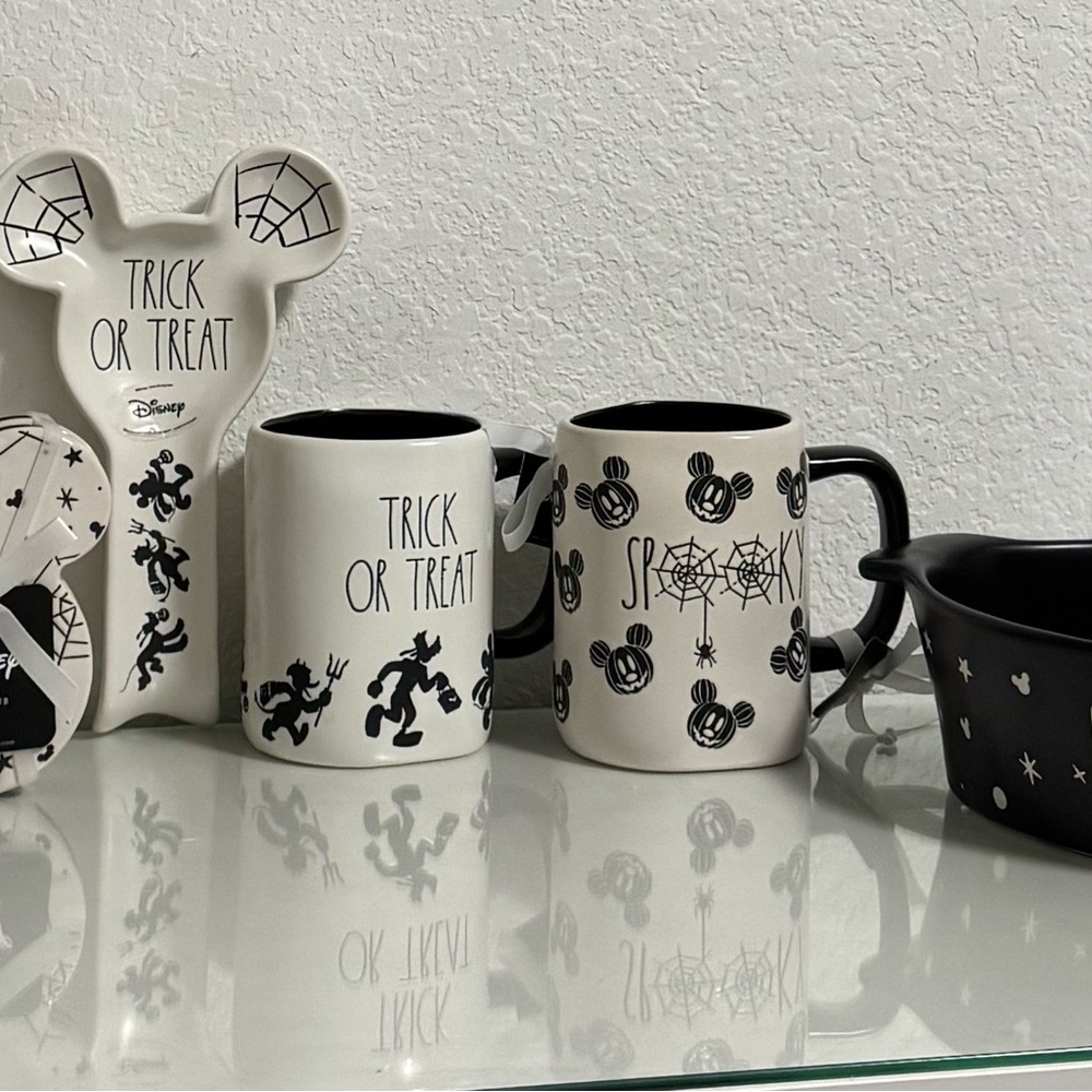 Rae Dunn / Disney Mickey Mouse Black and White set sold individual or sepretly